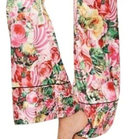 2-Piece Victoria's Secret  Satin Floral Pajamas By Mary Katrantzou - Picture 7 of 8